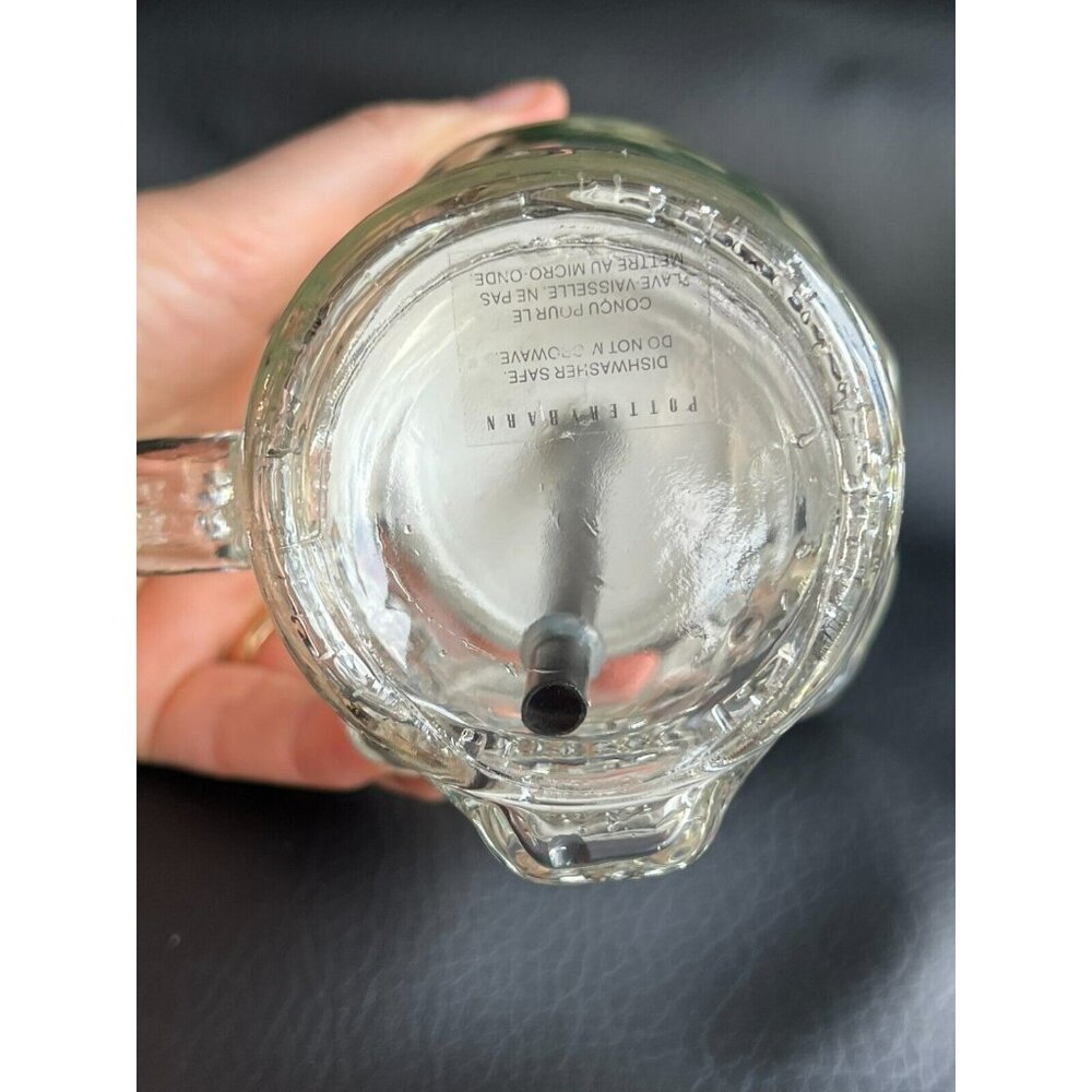 Pottery Barn Skull Glass Mugs Halloween 15 Ounce‎ Lid & Straw ~ To Go - Picture 8 of 9